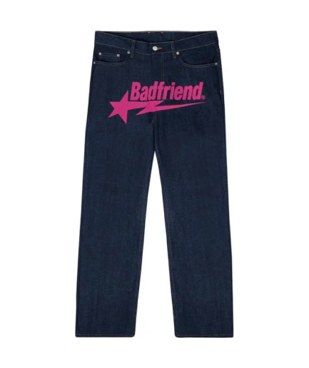 Badfriend Star Jeans Black Purple