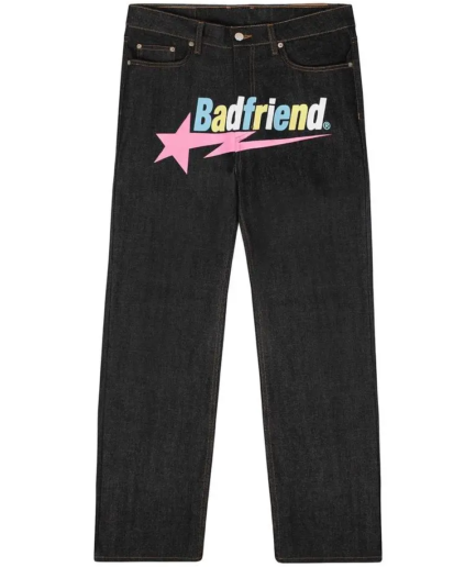 Badfriend Star Jeans - Multi Pink